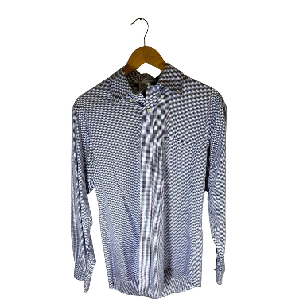 Brooks Brothers 1818 Regent Button Down Shirt Mens 15 1/2 4 5‎ Non Iron Gingham